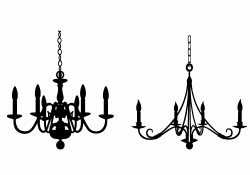 500x350 Chandelier Silhouette New Silhouette Design Store View Design