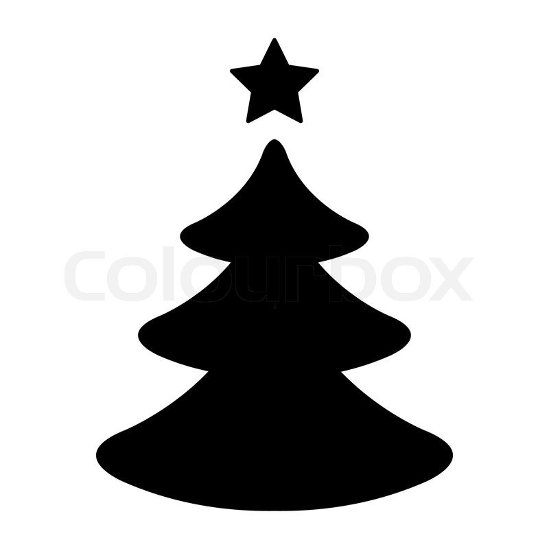 800x800 Christmas Tree Vector Black Find Craft Ideas