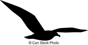 300x153 Isolated Simple Bird's Flying Silhouettes From White Vector