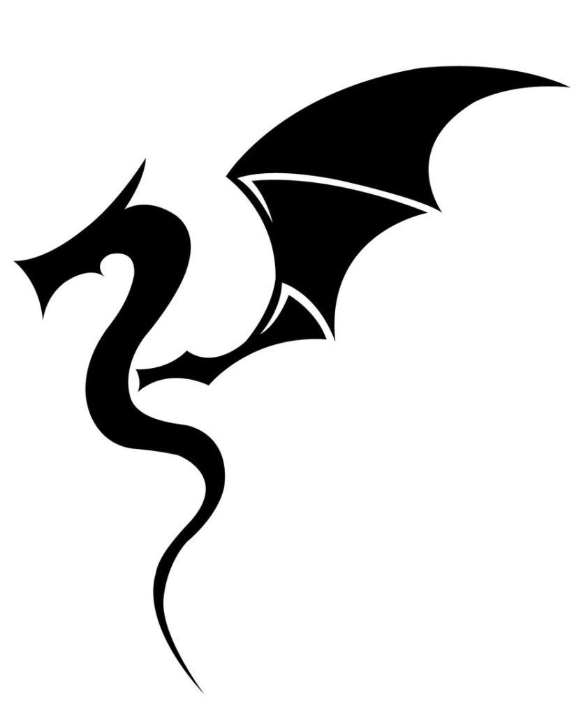 Simple Dragon Silhouette at GetDrawings | Free download