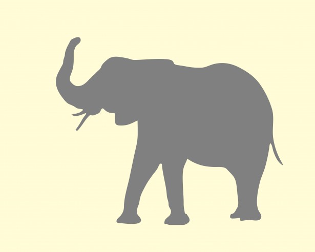 615x492 Simple Elephant Silhouette