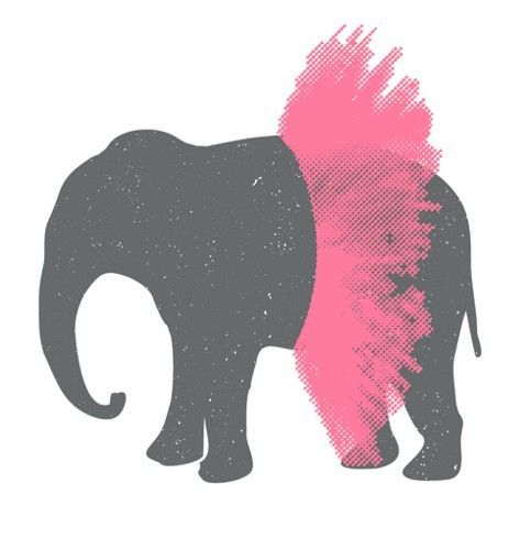 483x500 Elephant In Tutu. Simple. Would Be A Cute Painting For A Little