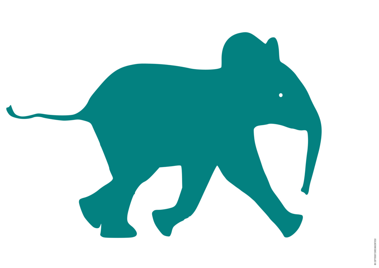 Simple Elephant Silhouette at GetDrawings | Free download