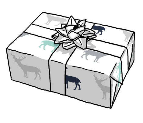 470x403 Deer Forest Silhouette Deer Fawn Kids Grey Simple Nursery Baby Boy