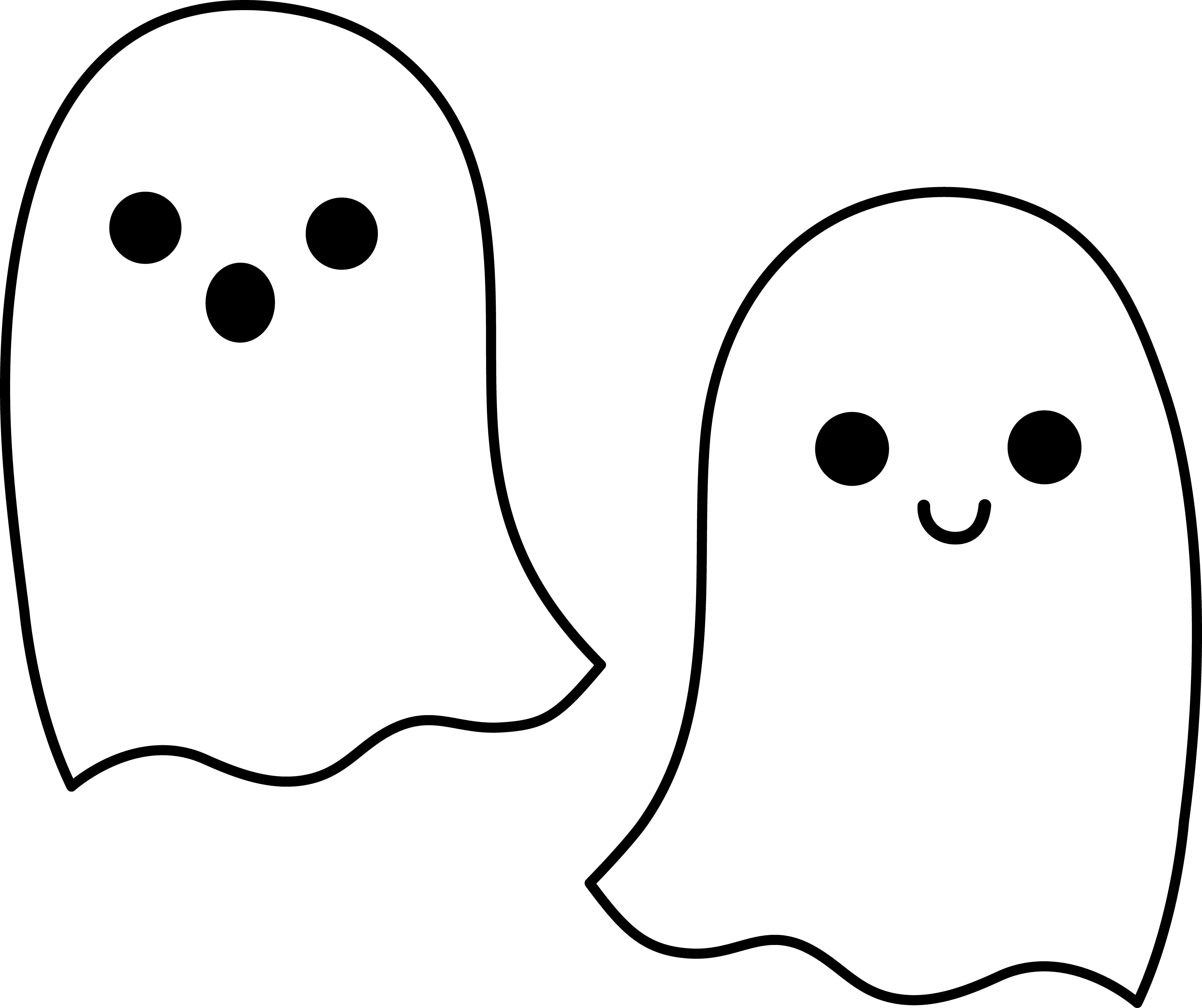 5942x4982 Spooky Clipart Simple