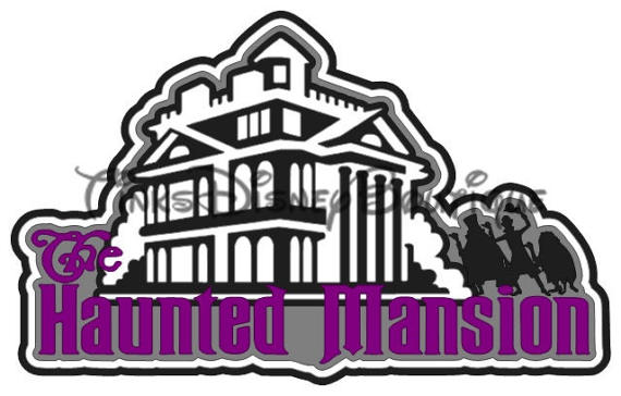 570x364 Disney Svg Clipart Haunted Mansion Title Disneyland Disney World