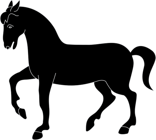 500x449 Simple Horse Silhouette Public Domain Vectors