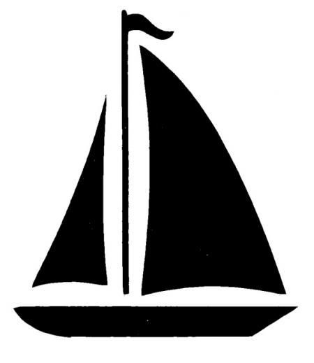 450x519 Sailboat Silhouette Vector Free Coloring Pages