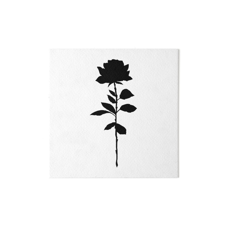 Simple Rose Silhouette at GetDrawings | Free download