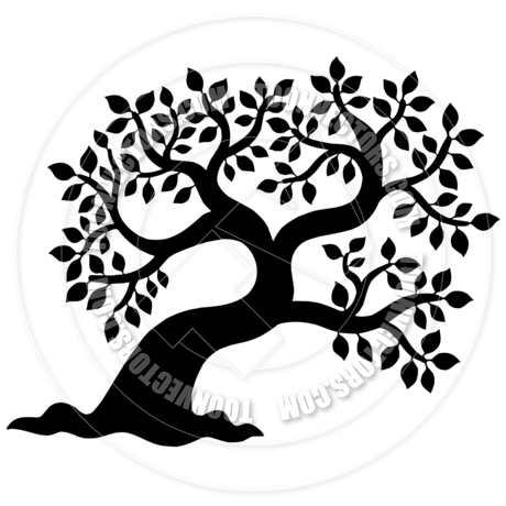 460x460 Leafy Tree Silhouette By Clairev Toon Vectors Eps