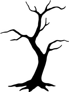 226x300 Free Tree Stencils Black Tree Clip Art