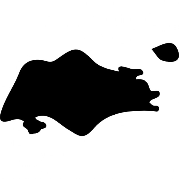 626x626 Singapore Country Map Black Shape Icons Free Download