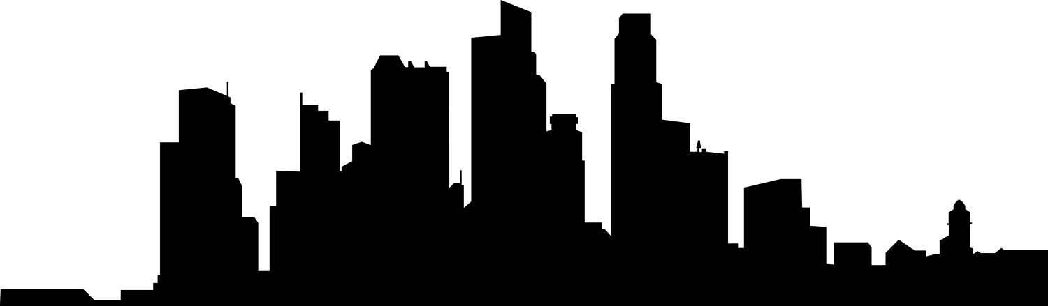 1500x439 City Skyline Singapore Svg Clipart, International City Digital