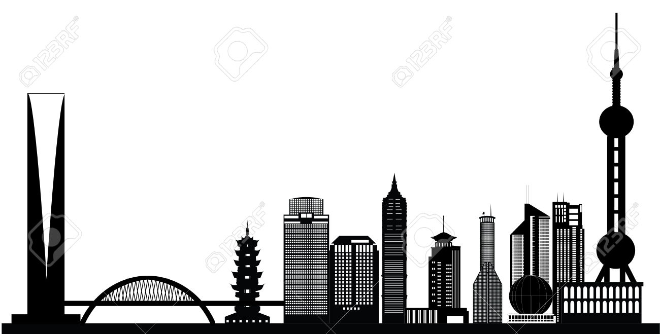1300x659 Cityscape Clipart Urban Skyline