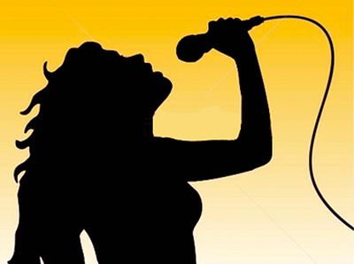 400x298 Female Singer Silhouette