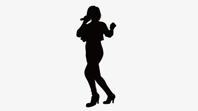 650x366 Singing Girls, Girls Silhouette, Vector Girls Silhouette Png