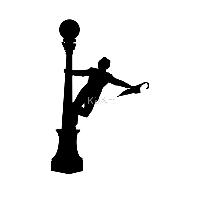 800x800 Singing In The Rain Silhouette Laptop Sleeves By Kisart Redbubble