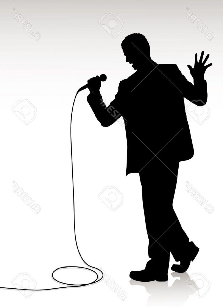 775x1067 Best Hd Man Singing Silhouette Photos Vector Images Stocks