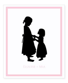 236x290 Charming Silhouette Of Two Sisters