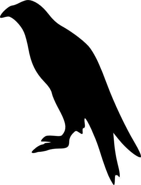 456x596 Sitting Eagle Clip Art