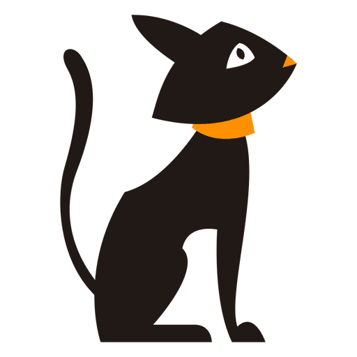 Sitting Cat Silhouette at GetDrawings | Free download