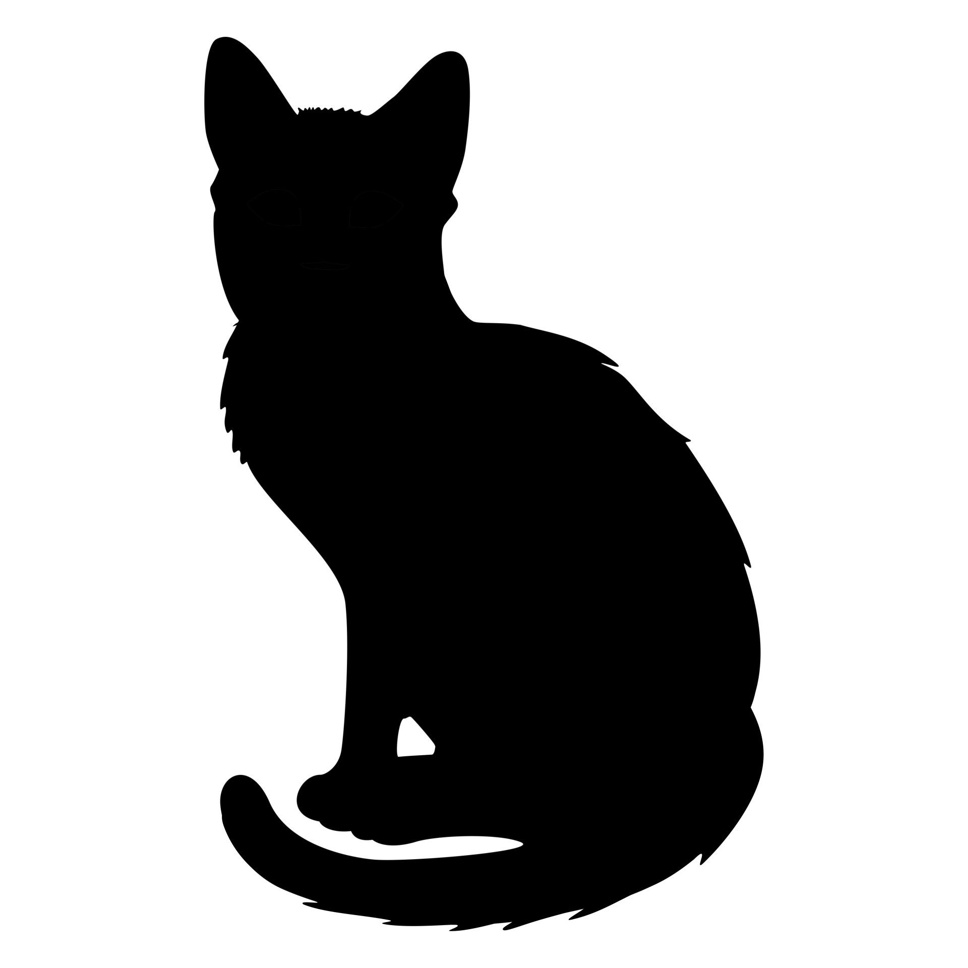 1920x1920 Cat Silhouette 2 Free Stock Photo