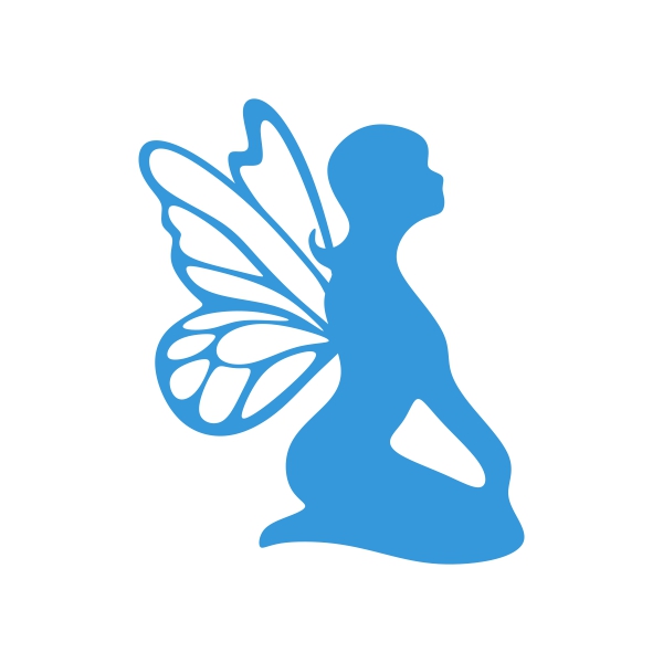 600x600 Fairy Girl Silhouette Cuttable Design