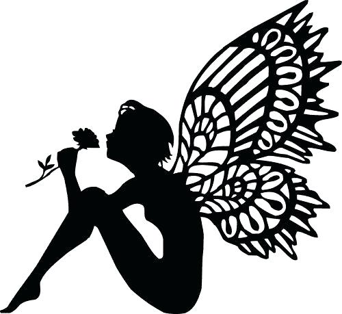 500x459 Fairy Silhouette Garden Fairy Cutouts Garden Of Life Prenatal