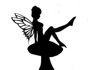 Sitting Fairy Silhouette at GetDrawings | Free download