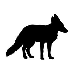 236x236 Pics For Gt Sitting Fox Silhouette Stamp Ideas Fox