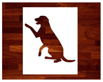 340x270 Labrador Stencil Etsy