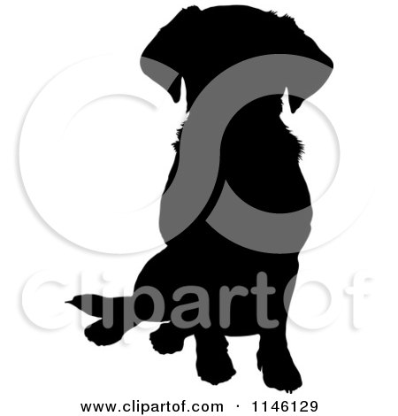 450x470 Royalty Free (Rf) Dog Silhouette Clipart, Illustrations, Vector