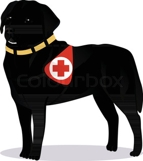 283x320 A Silhouette Of A Sitting Labrador Retriever Holding A Leash