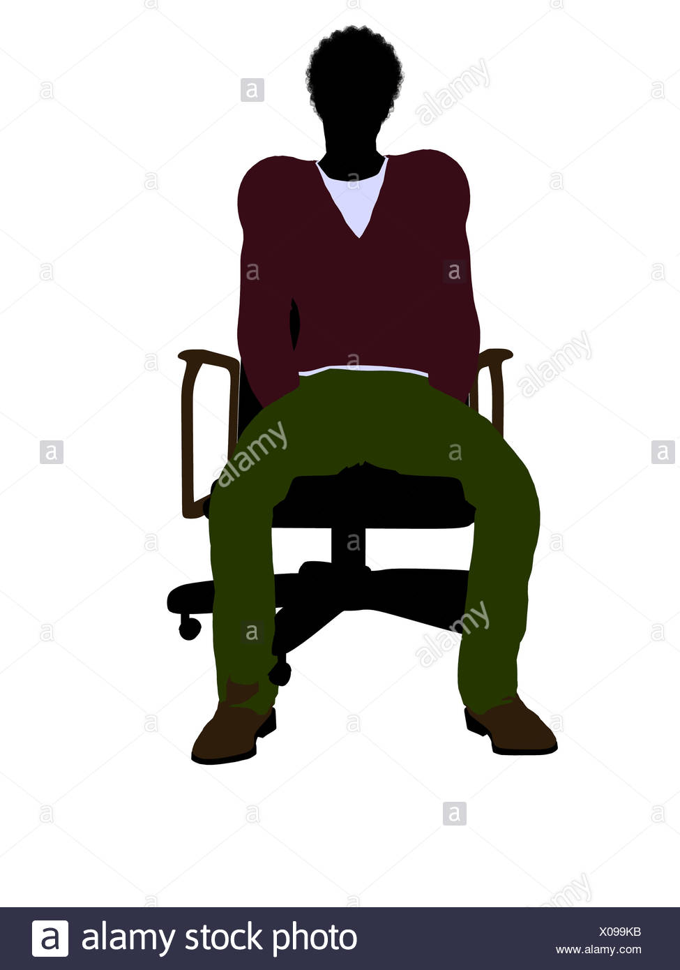 975x1390 Silhouette A Man Sitting On Chair Stock Photos Amp Silhouette