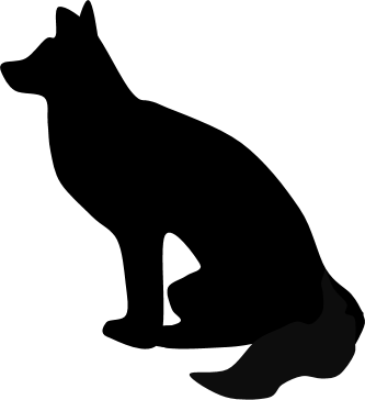 333x364 Sitting Wolf By Tasha Jane