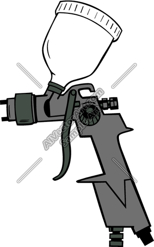 311x500 Spray Gun Silhouette Clip Art