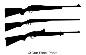 300x193 Crossed Rifles Silhouette Clipart