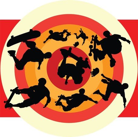 456x453 Skateboard Deck Clip Art, Free Vector Skateboard Deck