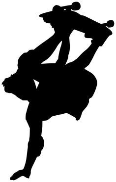 236x368 Skater Silhouette Vector