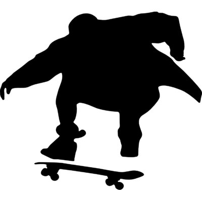 400x400 Wallhogs Skateboard Silhouette Iii Cutout Wall Decal Wayfair