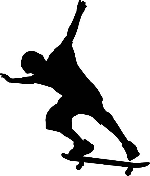 Skateboard Silhouette at GetDrawings.com | Free for personal use ...