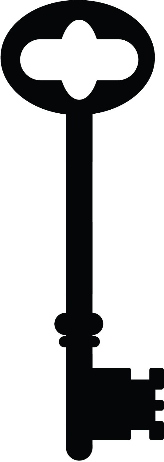 534x1500 Key Clipart Silhouette
