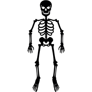 Skeleton Silhouette at GetDrawings | Free download