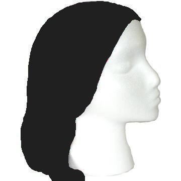 360x360 Plain Black Tube Scarf For Biker Ski Mask Jogging Or Under Helmets