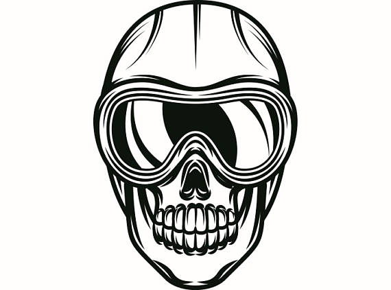 570x423 Snow Skiing Skull