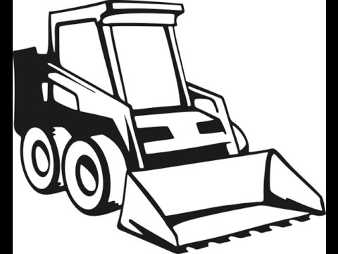 480x360 Skid Steer Clipart Black And White