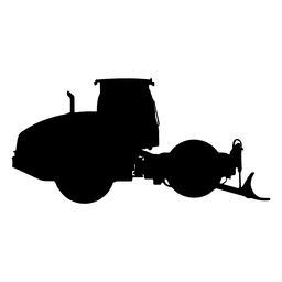 256x256 Excavator Silhouette