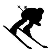 Downhill Skier Silhouette at GetDrawings | Free download