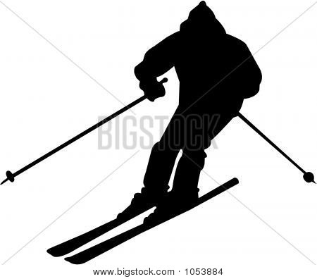 450x396 Skiing Clipart Silhouette