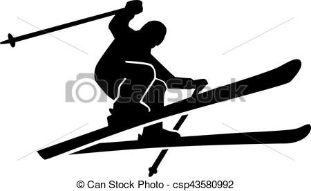 450x276 Ski Run Silhouette Eps Vectors